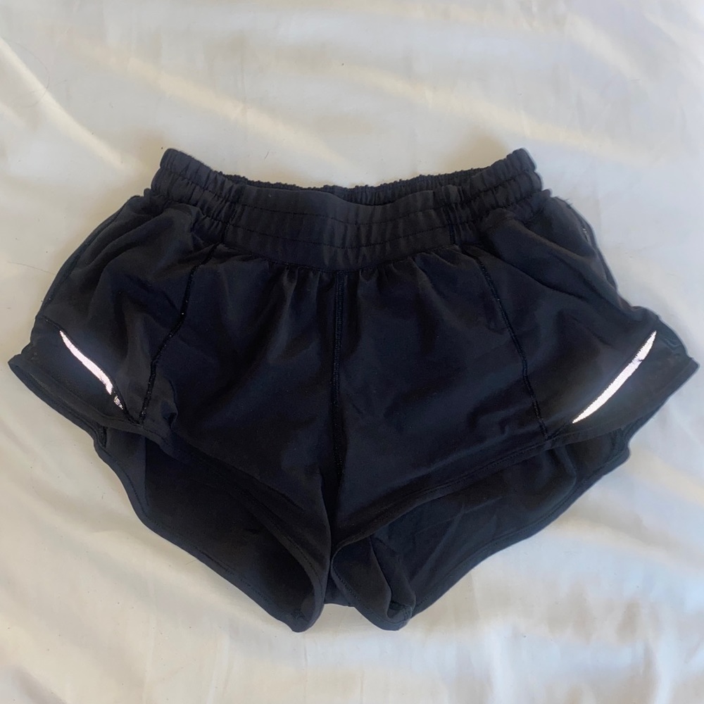 Black Lululemon Hotty Hot Shorts